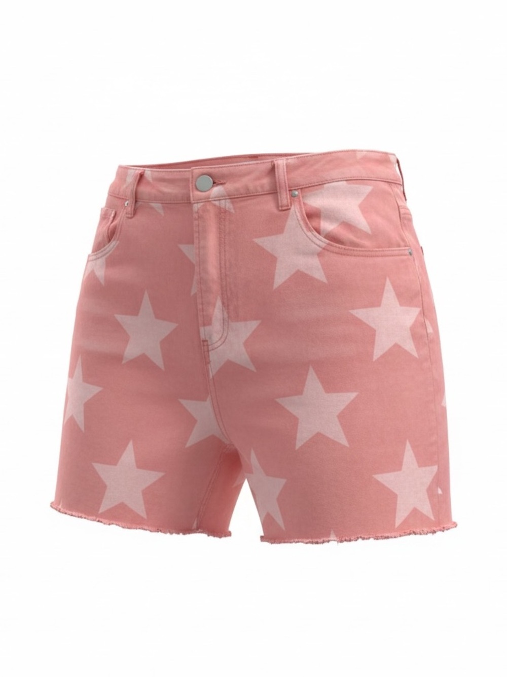 Risen Jeans Star print Jean shorts, 3XL